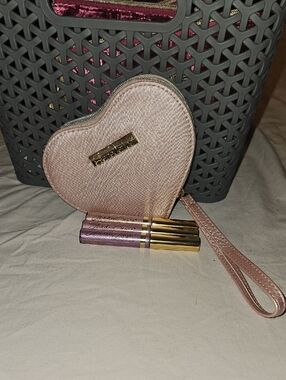 SeneGence Love Potion Shadow Trio With Heart Wristlet Pouch in Rose Gold